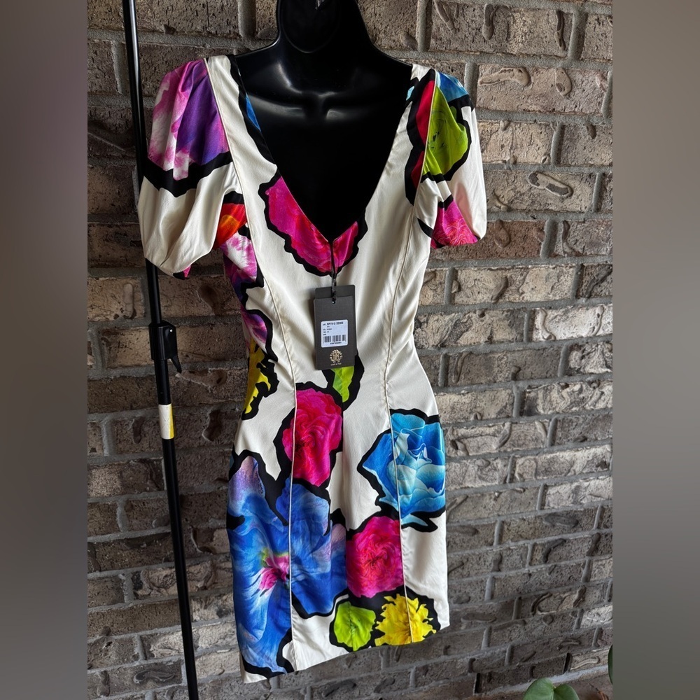 Roberto Cavalli NWT Floral Print Dress IT 40 (US 4–6) – Rare Style RPT910 SS908 - Picture 9 of 12